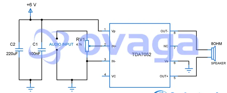 tda7052a amplifier circuit